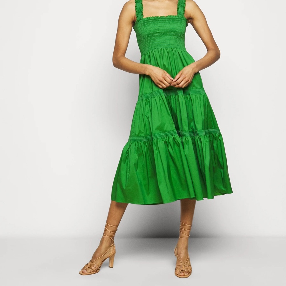 Tory Burch Smocked Ruffle Dress